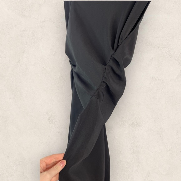 Zara Women’s Ruched Midi Dress Size XS 0024 - Picture 4 of 5